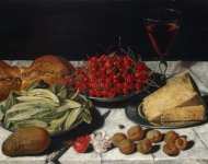 Plepp Joseph Still Life with Cherries and Cheese  - Hermitage